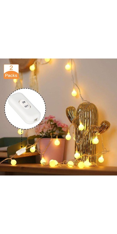 Inline Switch 2 Pcs, Clear Lamp Cord Button in Line Switch, Rated 6A 250V ON Off Electrical Wire Appliance Rocker Switches, Repair Replacement Control Power Cable Plug Desk Table Light Parts