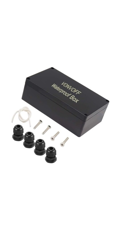 Waterproof Inline Cord Switch,DPST AC 20A-125V,16A-250V On Off Toggle Switch with Red Light Rocker Button Switch,Outdoor Start Stop Switch,Two Side Entry and Exit Line