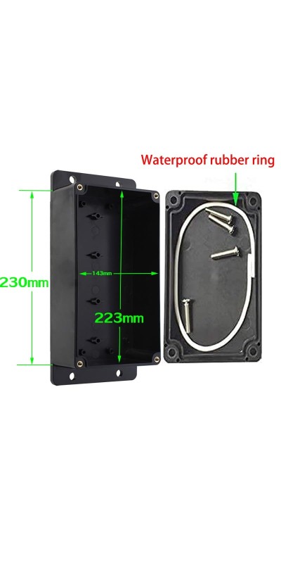 Waterproof Inline Cord Switch,DPST AC 20A-125V,16A-250V On Off Toggle Switch with Red Light Rocker Button Switch,Outdoor Start Stop Switch,Two Side Entry and Exit Line
