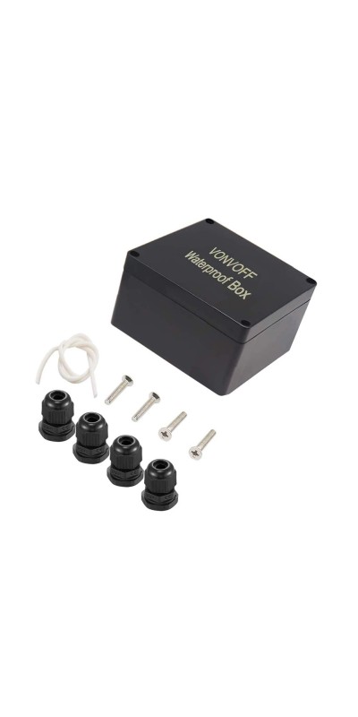 Waterproof Inline Cord Switch,DPST AC 20A-125V,16A-250V On Off Toggle Switch with Red Light Rocker Button Switch,Outdoor Start Stop Switch,Two Side Entry and Exit Line