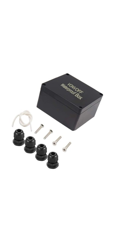 Waterproof Inline Cord Switch,DPST AC 20A-125V,16A-250V On Off Toggle Switch with Red Light Rocker Button Switch,Outdoor Start Stop Switch,Two Side Entry and Exit Line