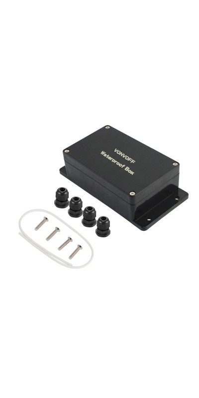 Waterproof Inline Cord Switch,DPST AC 20A-125V,16A-250V On Off Toggle Switch with Red Light Rocker Button Switch,Outdoor Start Stop Switch,Two Side Entry and Exit Line