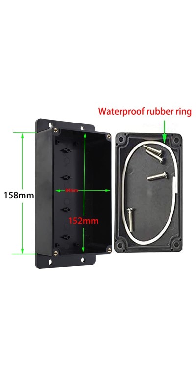 Waterproof Inline Cord Switch,DPST AC 20A-125V,16A-250V On Off Toggle Switch with Red Light Rocker Button Switch,Outdoor Start Stop Switch,Two Side Entry and Exit Line