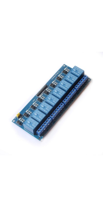 8 Channel DC 5V Relay Module Board, (4PACK) Electrical Equipments 8-Ch Optocoupler Compatible with PIC AVR DSP ARM MCU PLC Smart Home Control Switch