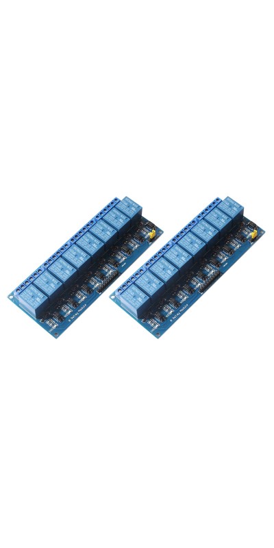 8 Channel DC 5V Relay Module Board, (4PACK) Electrical Equipments 8-Ch Optocoupler Compatible with PIC AVR DSP ARM MCU PLC Smart Home Control Switch