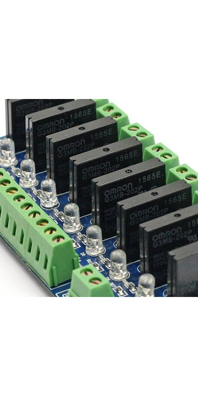 8-Channel 5V Solid State Relay Module Board for Arduino Uno Duemilanove MEGA2560 MEGA1280 ARM DSP PIC