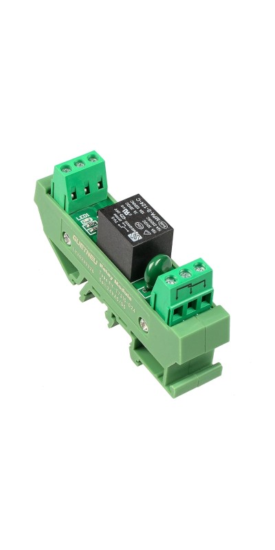 Relay Board, Relay Module 4 Channel 1 SPDT DIN Rail Mount 24V DC/AC, Interface Board(FY-T734C-D24)