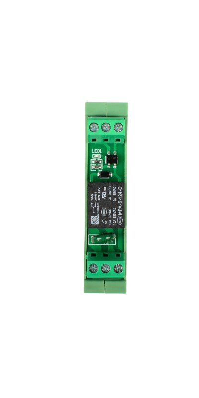 Relay Board, Relay Module 4 Channel 1 SPDT DIN Rail Mount 24V DC/AC, Interface Board(FY-T734C-D24)