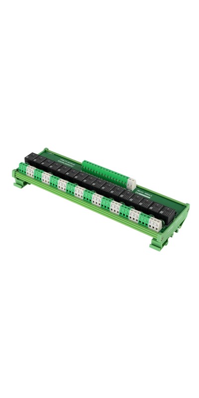 Relay Board, Relay Module 4 Channel 1 SPDT DIN Rail Mount 24V DC/AC, Interface Board(FY-T734C-D24)