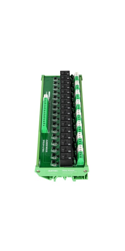 Relay Board, Relay Module 4 Channel 1 SPDT DIN Rail Mount 24V DC/AC, Interface Board(FY-T734C-D24)