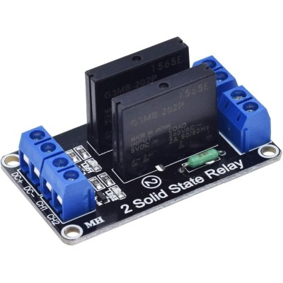 5V Relay 1 2 4 8 Channel For SSR High Low Level Solid State Relay Module 250V 2A For(5V 2 way Low)
