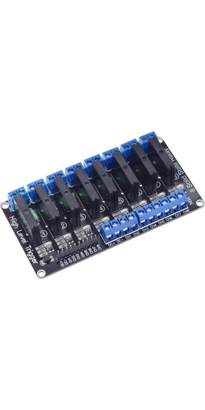5V Relay 1 2 4 8 Channel For SSR High Low Level Solid State Relay Module 250V 2A For(5V 2 way Low)