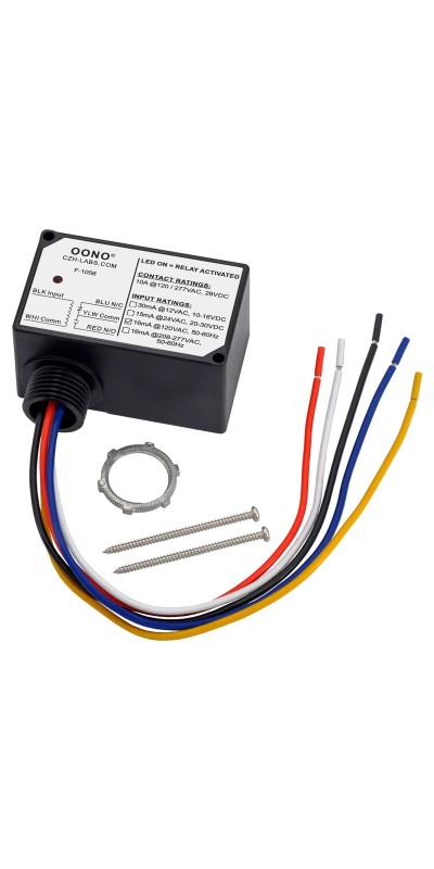 10Amp Power Relay Module, Plastic Enclosure and Pre-Wired (AC 120V)