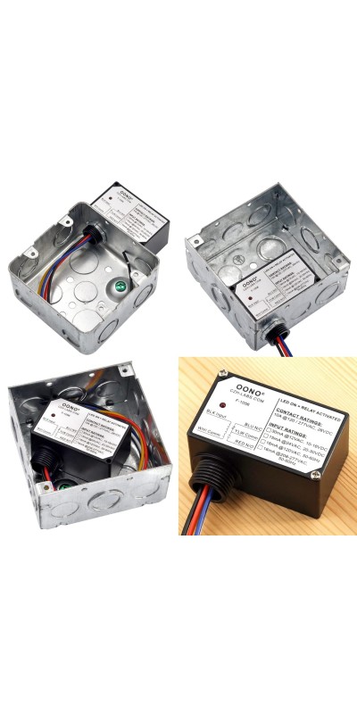 10Amp Power Relay Module, Plastic Enclosure and Pre-Wired (AC 120V)