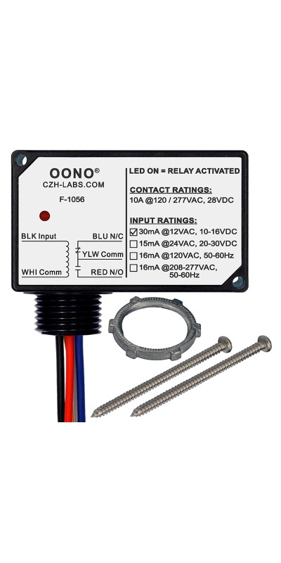 10Amp Power Relay Module, Plastic Enclosure and Pre-Wired (AC 120V)