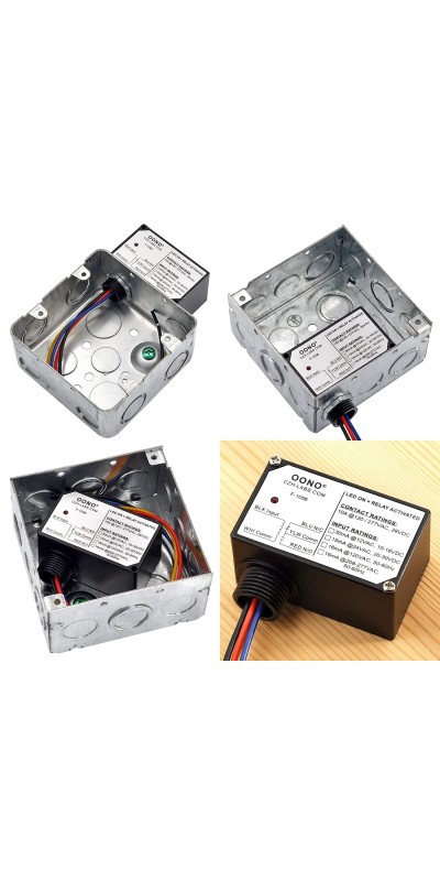 10Amp Power Relay Module, Plastic Enclosure and Pre-Wired (AC 120V)