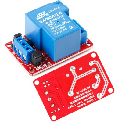 5V 30A Relay Module, 1 Channel, Optocoupler Isolation, High/Low Trigger for Automation Control