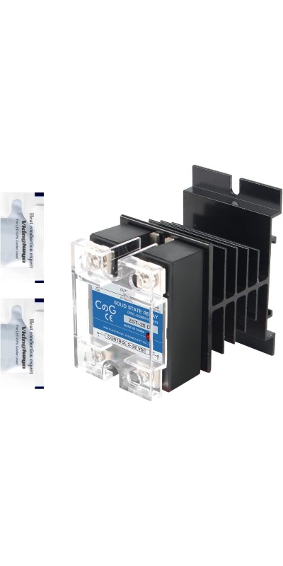 CG Solid State Relay SSR-25DA DC to AC Input 3-32VDC To Output 24-480VAC 25A Single Phase Plastic Cover…
