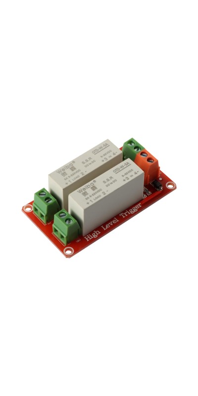 5V 1 Channel Solid State Relay Module, Low Level Trigger, 5A DC Control (2 Channel)
