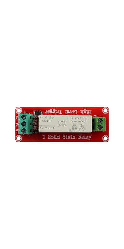 5V 1 Channel Solid State Relay Module, Low Level Trigger, 5A DC Control (2 Channel)