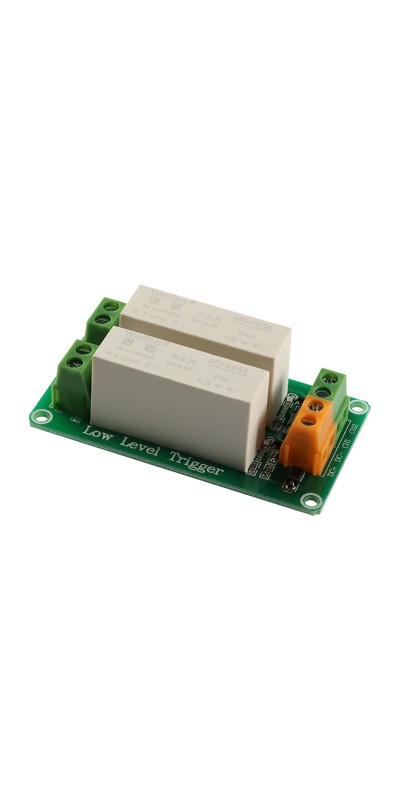 5V 2 Channel Solid State Relay Module, Low Level Trigger, 5A DC Control for Arduino Raspberry Pi