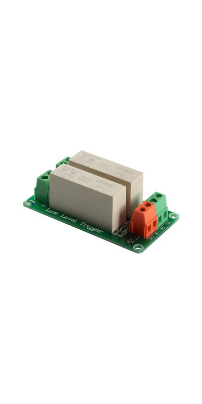 5V 2 Channel Solid State Relay Module, Low Level Trigger, 5A DC Control for Arduino Raspberry Pi