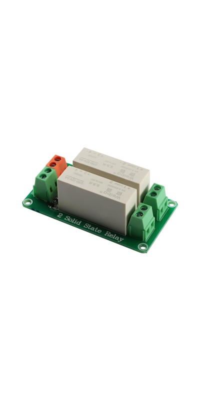 5V 2 Channel Solid State Relay Module, Low Level Trigger, 5A DC Control for Arduino Raspberry Pi