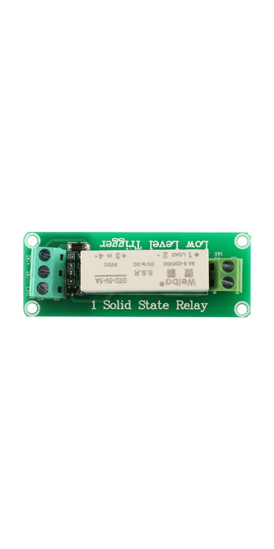 5V 2 Channel Solid State Relay Module, Low Level Trigger, 5A DC Control for Arduino Raspberry Pi