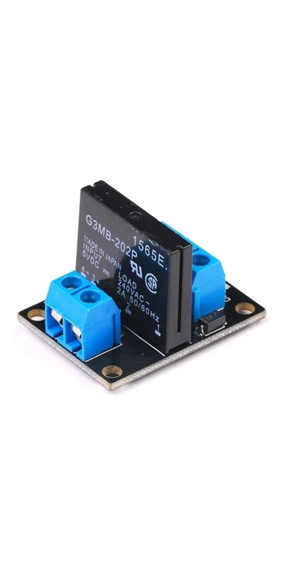 High Level/Low Level 5V 1 Channel SSR G3MB-202P Solid State Relay Module 240V 2A Output with Resistive Fuse for(Low Level Trigger)