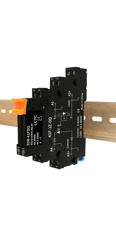 (2pcs) Solid State Relay DD 3.3V 3V 5V 12V 24V 1.5A,Signal Relay for PLC,No Contact DC to DCInput:3-32VDCOutput:5-60VDCDin Rail