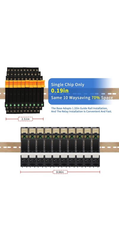 (2pcs) Solid State Relay DD 3.3V 3V 5V 12V 24V 1.5A,Signal Relay for PLC,No Contact DC to DCInput:3-32VDCOutput:5-60VDCDin Rail