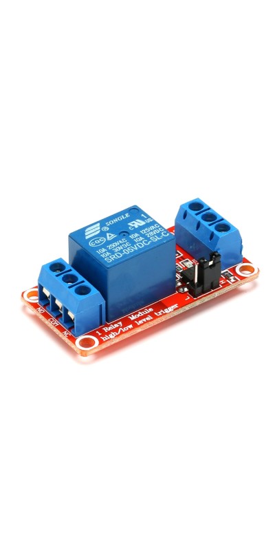 5V 1-Channel Relay Module with Optocoupler Isolation, Supports High and Low Level Trigger, Compatible with Arduino and Raspberry Pi for DIY Electronics Projects
