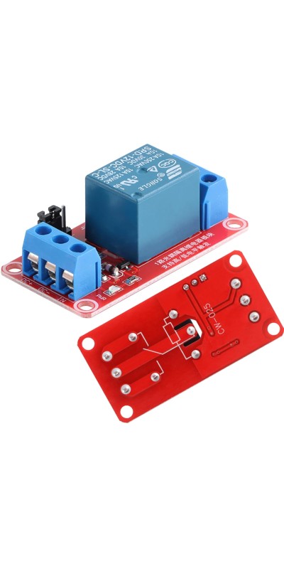 5V 1-Channel Relay Module with Optocoupler Isolation, Supports High and Low Level Trigger, Compatible with Arduino and Raspberry Pi for DIY Electronics Projects