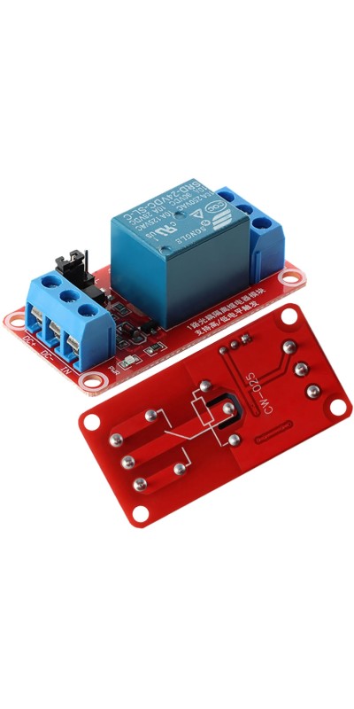 5V 1-Channel Relay Module with Optocoupler Isolation, Supports High and Low Level Trigger, Compatible with Arduino and Raspberry Pi for DIY Electronics Projects