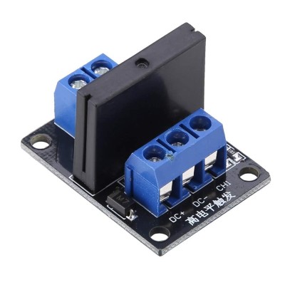 Tool Compatible with 1 Channel SSR Module, 1 Channel High Level Trigger Solid State Relay Module 250VAC 2A Output with Fuse, Solid State Relays (12V)(5V)