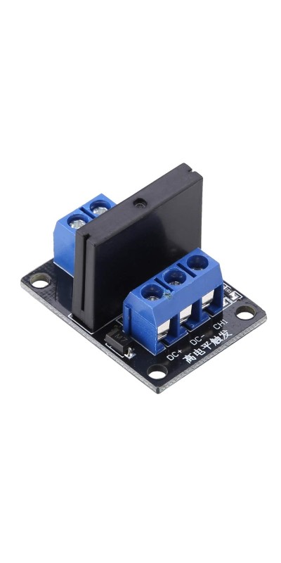 Tool Compatible with 1 Channel SSR Module, 1 Channel High Level Trigger Solid State Relay Module 250VAC 2A Output with Fuse, Solid State Relays (12V)(5V)