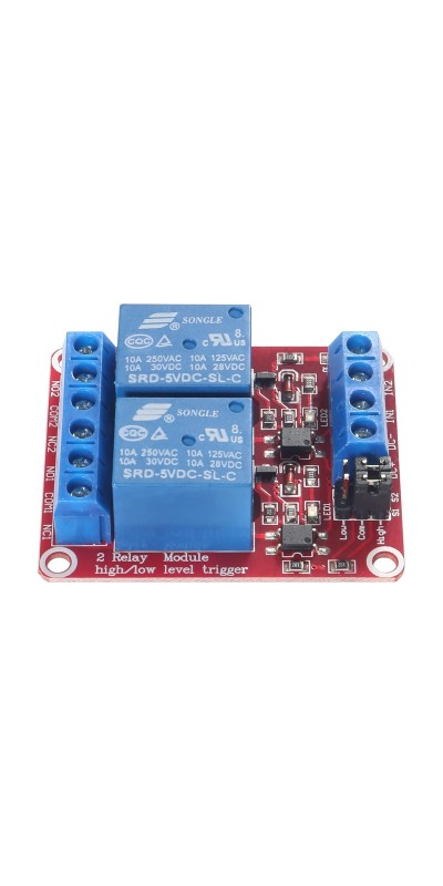 4pcs Relay Module 24V Relay Board 2 Channel with Optocoupler Support High or Low Level Trigger
