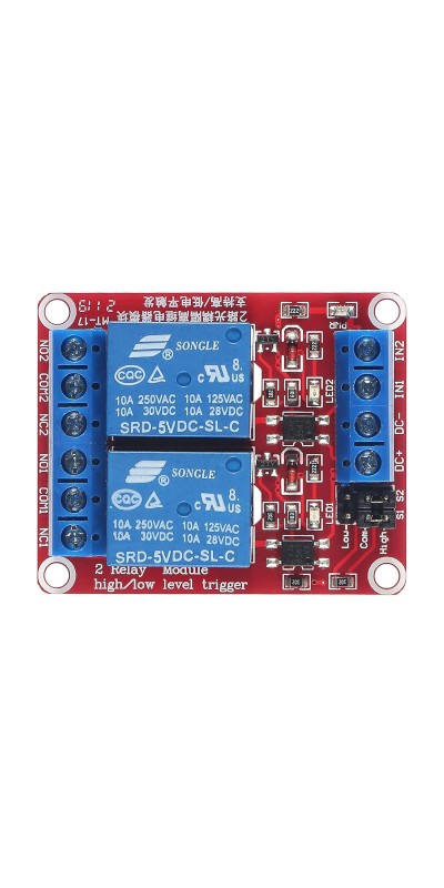 4pcs Relay Module 24V Relay Board 2 Channel with Optocoupler Support High or Low Level Trigger