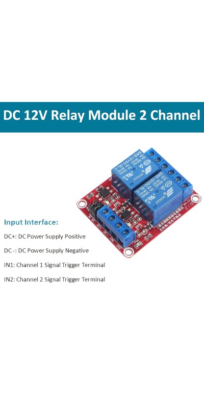 4pcs Relay Module 24V Relay Board 2 Channel with Optocoupler Support High or Low Level Trigger