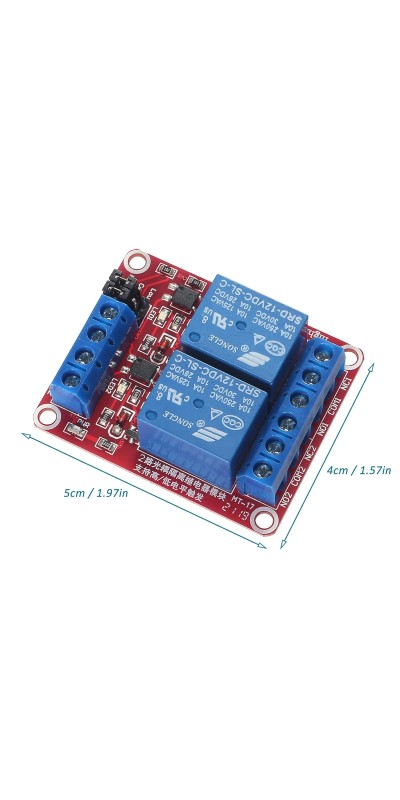 4pcs Relay Module 24V Relay Board 2 Channel with Optocoupler Support High or Low Level Trigger
