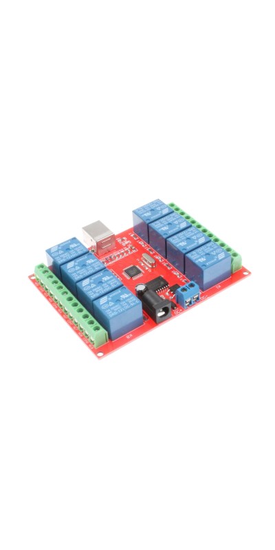 8-Channel 12V Computer USB Control Switch Relay Module Drive-Free Relay Module Plug and Play Suitable for PC Smart Controller