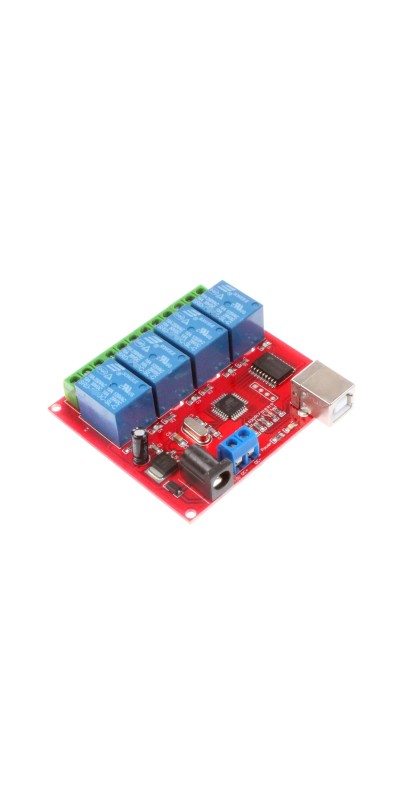 8-Channel 12V Computer USB Control Switch Relay Module Drive-Free Relay Module Plug and Play Suitable for PC Smart Controller