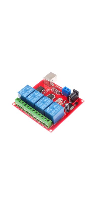 8-Channel 12V Computer USB Control Switch Relay Module Drive-Free Relay Module Plug and Play Suitable for PC Smart Controller