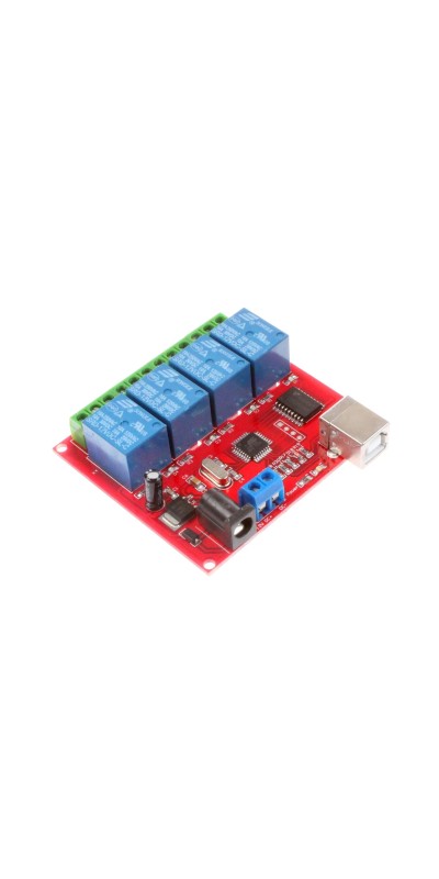 8-Channel 12V Computer USB Control Switch Relay Module Drive-Free Relay Module Plug and Play Suitable for PC Smart Controller