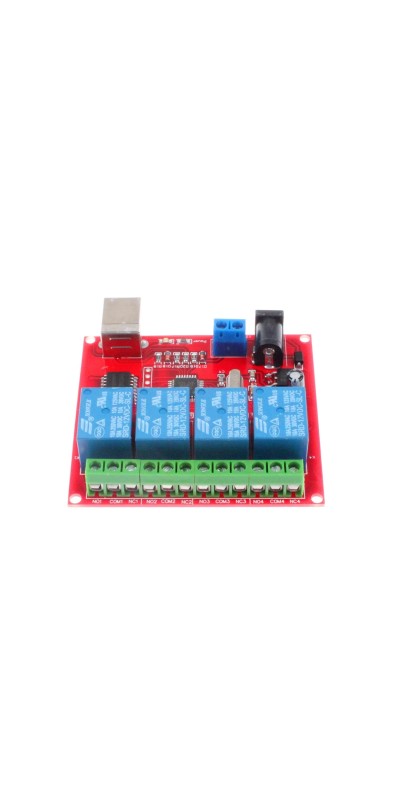 8-Channel 12V Computer USB Control Switch Relay Module Drive-Free Relay Module Plug and Play Suitable for PC Smart Controller