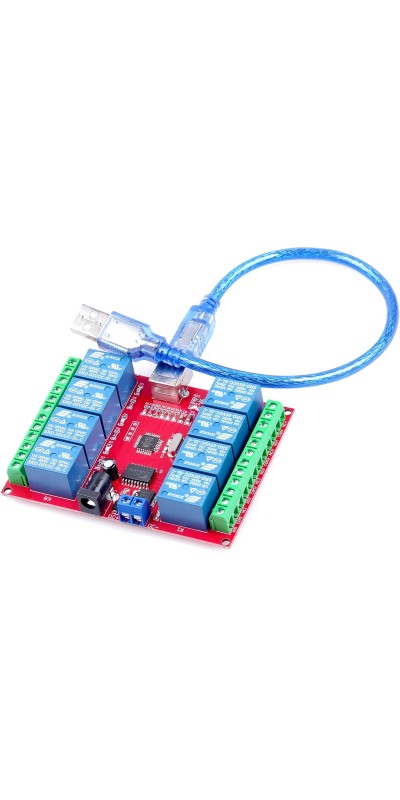 SRD-05VDC-SL-C 1 2 4 8 -Channel 5V 12v 24v Relay Module Free Driver USB Control Switch PC Intelligent Control (5V 8-Channel)