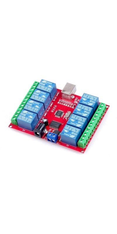 SRD-05VDC-SL-C 1 2 4 8 -Channel 5V 12v 24v Relay Module Free Driver USB Control Switch PC Intelligent Control (5V 8-Channel)