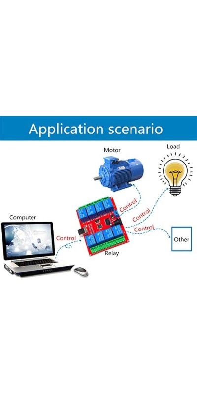 SRD-05VDC-SL-C 1 2 4 8 -Channel 5V 12v 24v Relay Module Free Driver USB Control Switch PC Intelligent Control (5V 8-Channel)