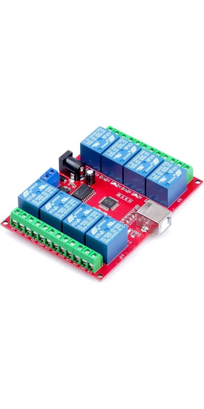 SRD-05VDC-SL-C 1 2 4 8 -Channel 5V 12v 24v Relay Module Free Driver USB Control Switch PC Intelligent Control (5V 8-Channel)