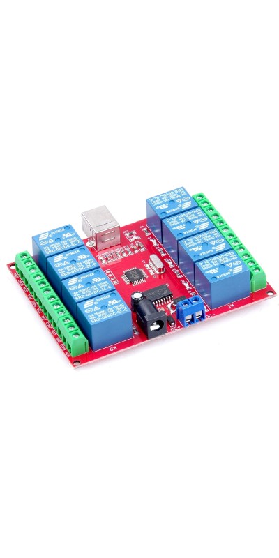 SRD-05VDC-SL-C 1 2 4 8 -Channel 5V 12v 24v Relay Module Free Driver USB Control Switch PC Intelligent Control (5V 8-Channel)